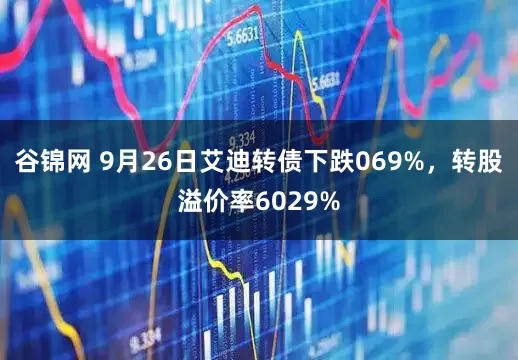 谷锦网 9月26日艾迪转债下跌069%，转股溢价率6029%